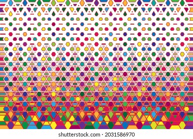 EPS 10 illustration high resolution vector colored hafttone abstract pattern background.