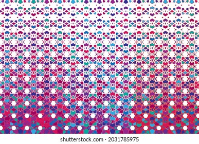 EPS 10 illustration high resolution vector colored and hafttone abstract pattern background.
