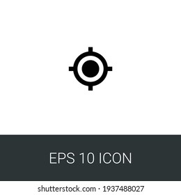 Linear Precision Icon Maps Locations Outline Stock Vector (Royalty Free ...