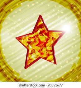 eps 10 vector 3d christmas  star