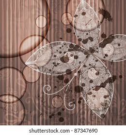 eps 10, vector abstract butterfly on grunge background