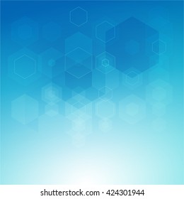 EPS 10 Vector Abstract Hexagonal Background with hexagon elements.