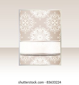  eps 10 vector banner with snowflakes and place for your text