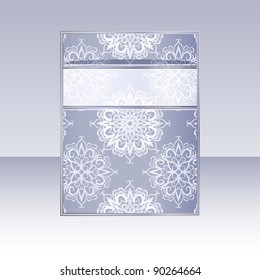  eps 10 vector banner with snowflakes and place for your text
