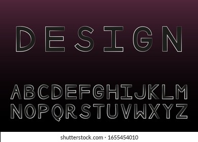 EPS 10 vector. Black font lead round with white stroke.