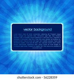 EPS 10 Vector blue shiny explosion background