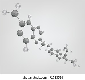 Eps 10 vector - chemical background - molecule - layer separated - easily editable