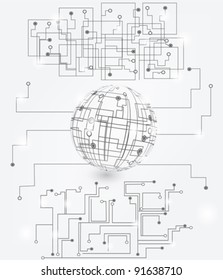 EPS 10 vector  - circuits
