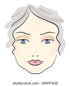 Eps 10 vector classical daily make up pattern