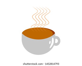 EPS 10 vector. A coffee cup isolated on white background.