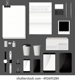 eps 10 vector corporate identity set collection 