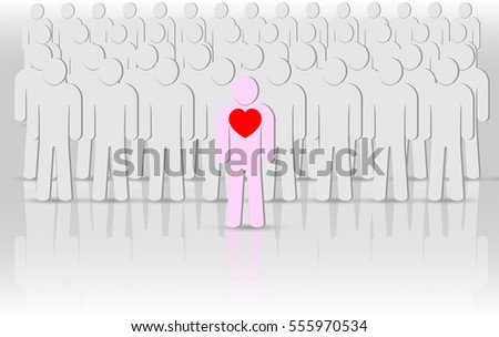 eps 10 vector corporate life icon. Leadership. Crowd of people silhouettes. Social icon. Flat user group network. Corporate team group. Community member icon. Business team work activity. Staff unity
