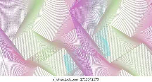 EPS 10 vector. Curved lines and waves. Futuristic concept.