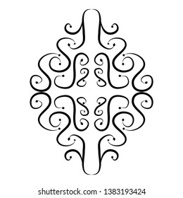 EPS 10 vector. Damask vintage pattern design.