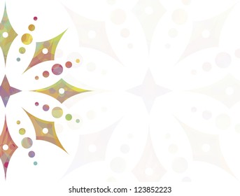 EPS 10 vector file. Colorful floral background with blank space to write your own text. Raster version available in my portfolio