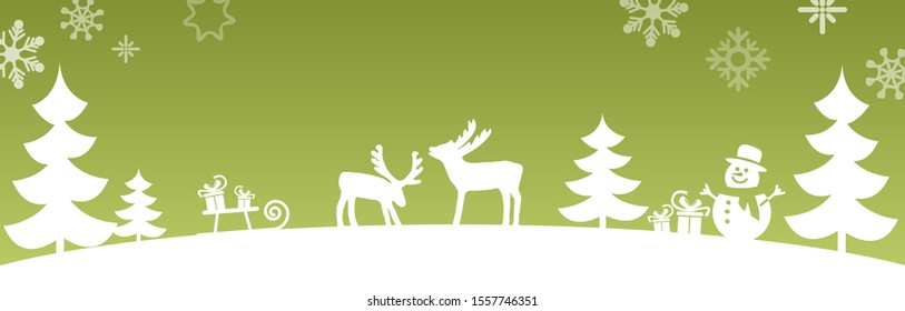 EPS 10 vector file showing simple christmastime background with typical XMAS elements, fall of snow and colored background