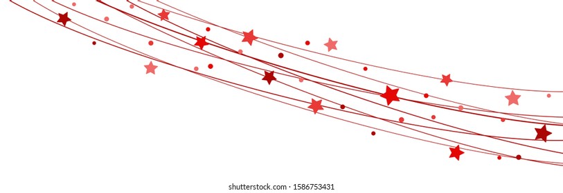 EPS 10 vector file showing stars on strings background for christmas time colored red for xmas and new year concepts