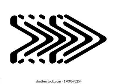 EPS 10 vector. A flat arrow vector icon. Good for projects.