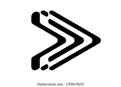 EPS 10 vector. A flat arrow vector icon. Good for projects.
