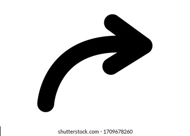 EPS 10 vector. A flat arrow vector icon. Good for projects.