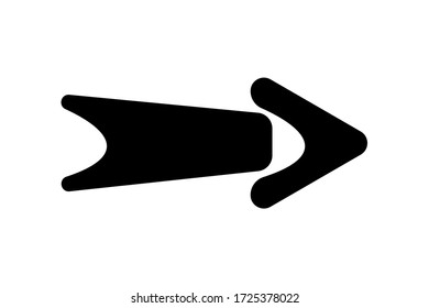 EPS 10 vector. A flat arrow vector icon. Good for projects.