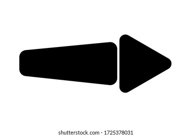 EPS 10 vector. A flat arrow vector icon. Good for projects.