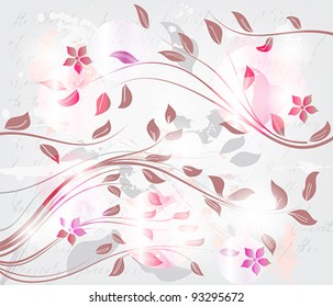 Eps 10 vector - fully decorated spring background - layers separated - easily editable