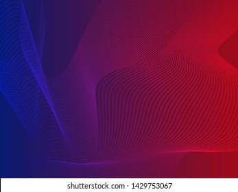EPS 10 vector. Futuristic colorful background. Backdrop with lines and waves.
