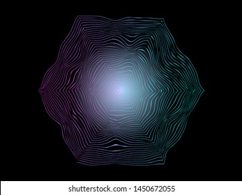 EPS 10 vector. Futuristic colorful background. Backdrop with lines and waves.