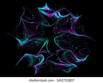 EPS 10 vector. Futuristic colorful background. Backdrop with lines and waves.