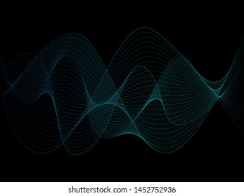 EPS 10 vector. Futuristic colorful background. Backdrop with lines and waves.