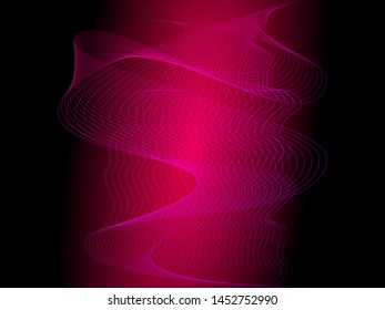 EPS 10 vector. Futuristic colorful background. Backdrop with lines and waves.