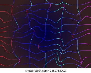 EPS 10 vector. Futuristic colorful background. Backdrop with lines and waves.