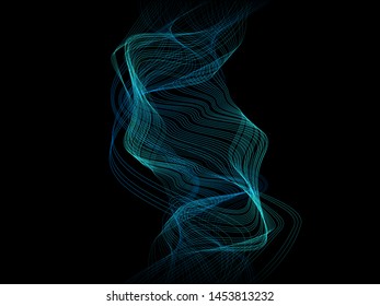 EPS 10 vector. Futuristic colorful background. Backdrop with lines and waves.