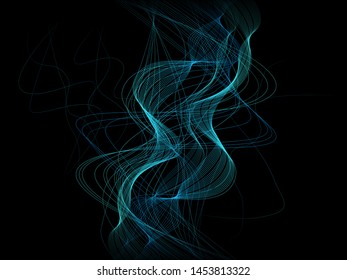 EPS 10 vector. Futuristic colorful background. Backdrop with lines and waves.