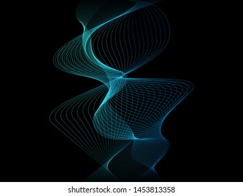 EPS 10 vector. Futuristic colorful background. Backdrop with lines and waves.