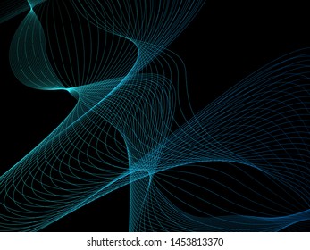 EPS 10 vector. Futuristic colorful background. Backdrop with lines and waves.