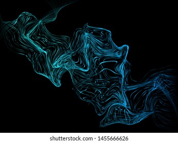 EPS 10 vector. Futuristic colorful background. Backdrop with lines and waves.