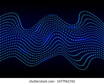EPS 10 vector. Futuristic colorful background. Backdrop with lines and waves.