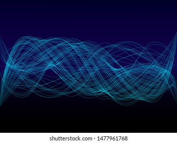 EPS 10 vector. Futuristic colorful background. Backdrop with lines and waves.