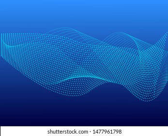 EPS 10 vector. Futuristic colorful background. Backdrop with lines and waves.