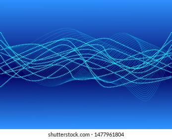 EPS 10 vector. Futuristic colorful background. Backdrop with lines and waves.