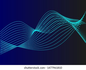 EPS 10 vector. Futuristic colorful background. Backdrop with lines and waves.