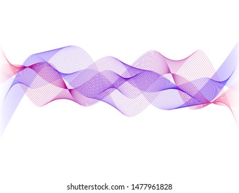 EPS 10 vector. Futuristic colorful background. Backdrop with lines and waves.