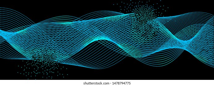 EPS 10 vector. Futuristic colorful background. Backdrop with lines and waves.