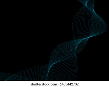 EPS 10 vector. Futuristic colorful background. Backdrop with lines and waves.