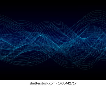 EPS 10 vector. Futuristic colorful background. Backdrop with lines and waves.