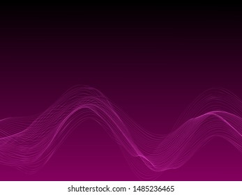 EPS 10 vector. Futuristic colorful background. Backdrop with lines and waves.