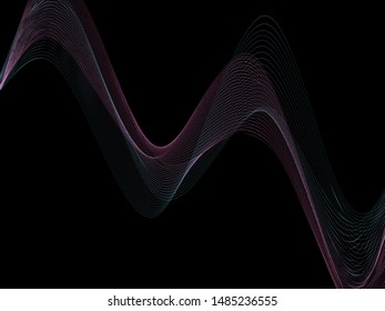 EPS 10 vector. Futuristic colorful background. Backdrop with lines and waves.