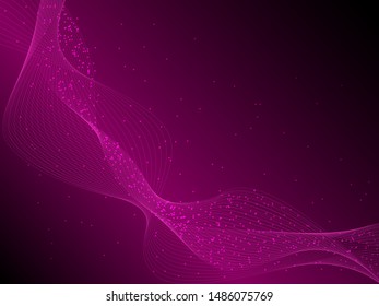 EPS 10 vector. Futuristic colorful background. Backdrop with lines and waves.